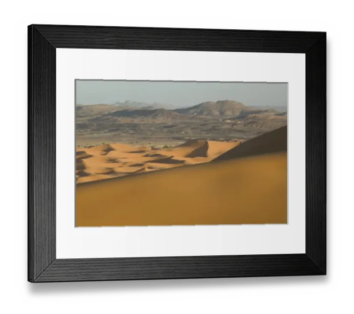 Framed Print : MOROCCO, Tafilalt, MERZOUGA: Erg Chebbi Dunes (up to 400 ft in height) sunset Framed Print : MOROCCO, Tafilalt, MERZOUGA: Erg Chebbi Dunes (up to 400 ft in height) sunset