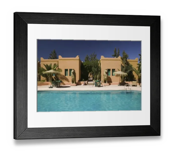 Framed Print : MOROCCO, South of the High Atlas, OUARZAZATE: Moroccan Hollywood: Atlas Studios Pool Framed Print : MOROCCO, South of the High Atlas, OUARZAZATE: Moroccan Hollywood: Atlas Studios Pool