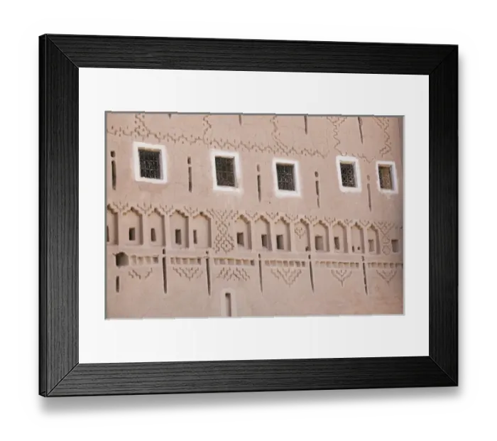 Framed Print : MOROCCO, South of the High Atlas, OUARZAZATE: Taourirt Kasbah / Courtyard Exterior Framed Print : MOROCCO, South of the High Atlas, OUARZAZATE: Taourirt Kasbah / Courtyard Exterior
