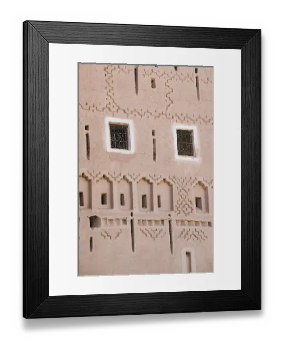 Framed Print : MOROCCO, South of the High Atlas, OUARZAZATE: Taourirt Kasbah  /  Courtyard Exterior