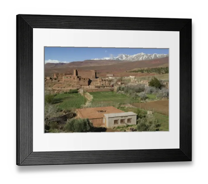 Framed Print : MOROCCO, South of the High Atlas, TIZI, N, TICHKA Pass Road: AGOUIM Village Framed Print : MOROCCO, South of the High Atlas, TIZI, N, TICHKA Pass Road: AGOUIM Village