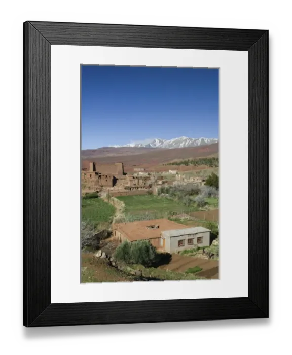 Framed Print : MOROCCO, South of the High Atlas, TIZI, N, TICHKA Pass Road: AGOUIM Village Framed Print : MOROCCO, South of the High Atlas, TIZI, N, TICHKA Pass Road: AGOUIM Village