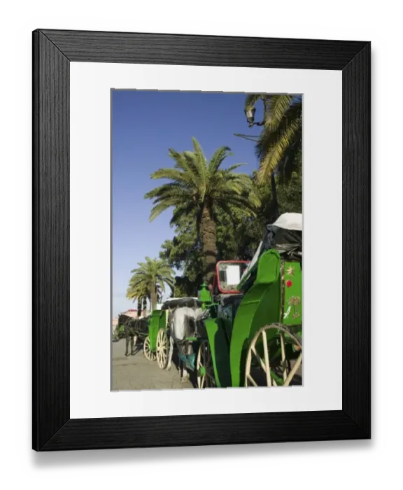 Framed Print : MOROCCO, MARRAKECH: Djemma el, Fna Square Horse Drawn Carriages Framed Print : MOROCCO, MARRAKECH: Djemma el, Fna Square Horse Drawn Carriages