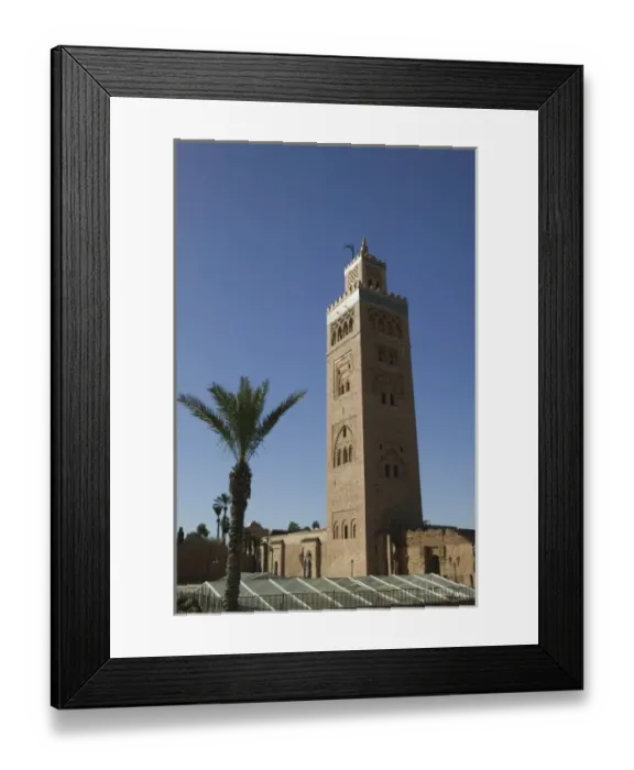 Framed Print : MOROCCO, MARRAKECH: Koutoubia Mosque  /  Morning