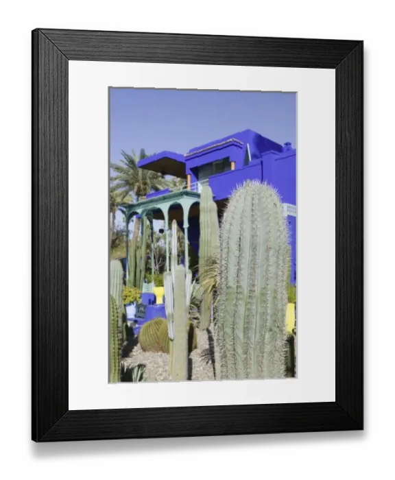 Framed Print : MOROCCO, MARRAKECH: Jardin Majorelle & Museum of Islamic Art (former villa of Jacques Majorelle