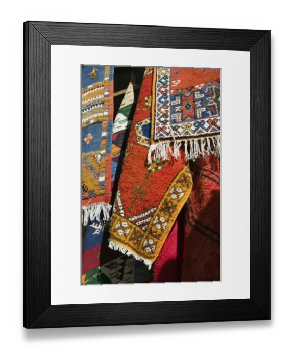 Framed Print : MOROCCO, MARRAKECH: The Souqs of Marrakech (Markets) Details of the Carpet Souk Framed Print : MOROCCO, MARRAKECH: The Souqs of Marrakech (Markets) Details of the Carpet Souk