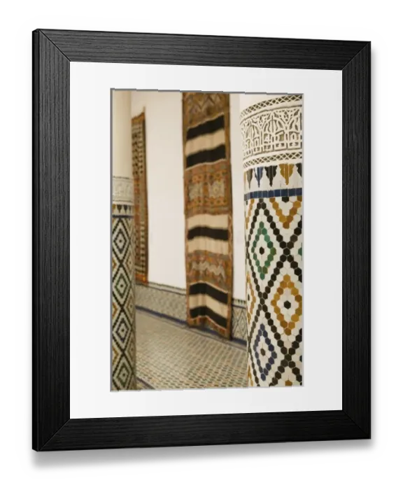 Framed Print : MOROCCO, MARRAKECH: Musee de Marrakesh (housed in a restored 19th century riad: Dar Framed Print : MOROCCO, MARRAKECH: Musee de Marrakesh (housed in a restored 19th century riad: Dar