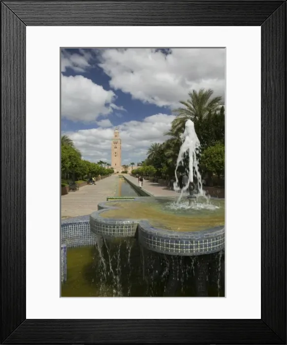 Framed Print : MOROCCO, MARRAKECH: Koutoubia Mosque  /  Daytime