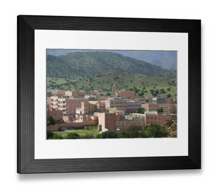 Framed Print : MOROCCO, Anti Atlas, AIT BAHA: Town View Framed Print : MOROCCO, Anti Atlas, AIT BAHA: Town View
