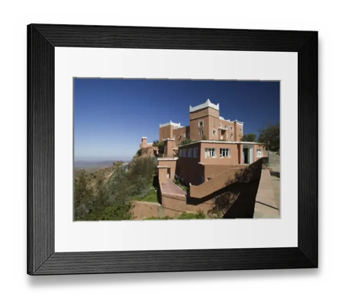 Framed Print : MOROCCO, Anti Atlas, COL DU KERDOUS PASS: Hotel Kerdous Framed Print : MOROCCO, Anti Atlas, COL DU KERDOUS PASS: Hotel Kerdous