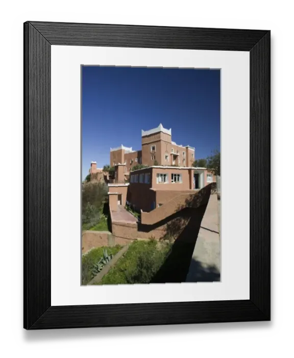 Framed Print : MOROCCO, Anti Atlas, COL DU KERDOUS PASS: Hotel Kerdous Framed Print : MOROCCO, Anti Atlas, COL DU KERDOUS PASS: Hotel Kerdous