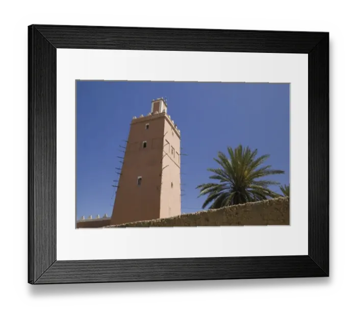 Framed Print : MOROCCO, Anti Atlas, TIZNIT: The Grand Mosque (note the soul perches for the dearly Framed Print : MOROCCO, Anti Atlas, TIZNIT: The Grand Mosque (note the soul perches for the dearly