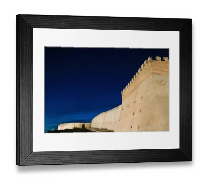Framed Print : MOROCCO, Atlantic Coast, AGADIR: ANCIENT KASBAH Walls / Evening Framed Print : MOROCCO, Atlantic Coast, AGADIR: ANCIENT KASBAH Walls / Evening