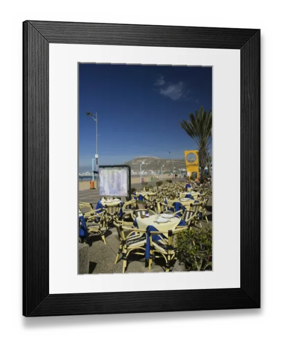 Framed Print : MOROCCO, Atlantic Coast, AGADIR: Along the Beach Corniche Framed Print : MOROCCO, Atlantic Coast, AGADIR: Along the Beach Corniche