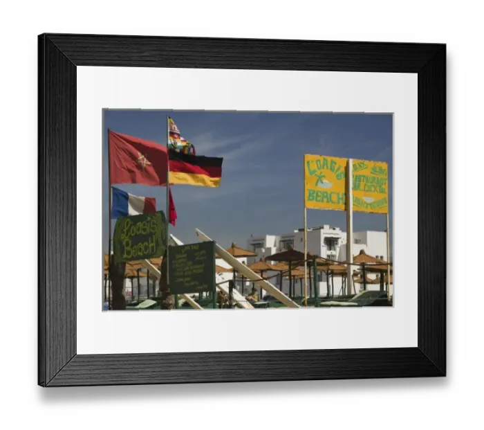 Framed Print : MOROCCO, Atlantic Coast, AGADIR: Along Agadir Beach