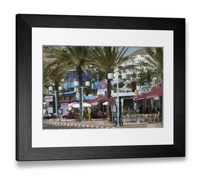 Framed Print : MOROCCO, Atlantic Coast, AGADIR: Along the Beach Agadir Beach Corniche Framed Print : MOROCCO, Atlantic Coast, AGADIR: Along the Beach Agadir Beach Corniche