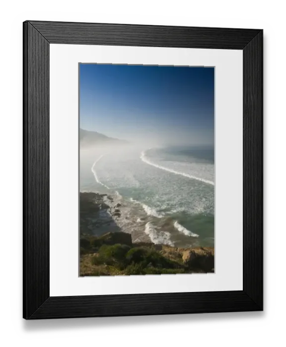 Framed Print : MOROCCO, Atlantic Coast, TAGHAZOUTE: Atlantic Coast in Morning Mist Framed Print : MOROCCO, Atlantic Coast, TAGHAZOUTE: Atlantic Coast in Morning Mist