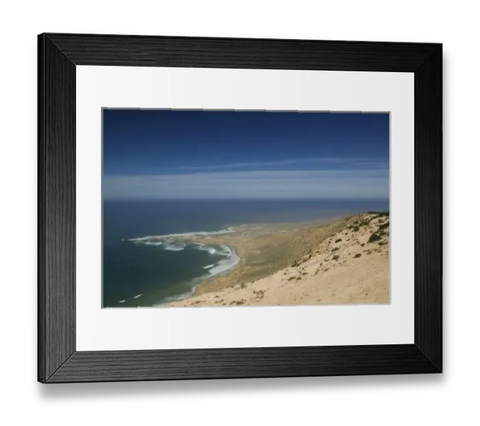 Framed Print : MOROCCO, Atlantic Coast, ROND POINT d IGUI, N, TAMA: High Vantage Point fishing