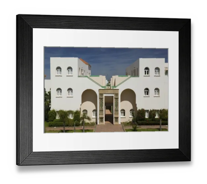 Framed Print : MOROCCO, Atlantic Coast, ESSAOUIRA: Ryad Mogador Hotel  /  Exterior