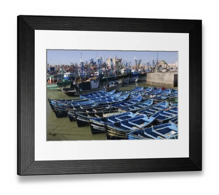 Framed Print : MOROCCO, Atlantic Coast, ESSAOUIRA: Fishing Port Framed Print : MOROCCO, Atlantic Coast, ESSAOUIRA: Fishing Port