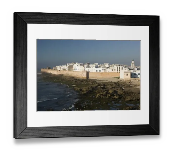 Framed Print : MOROCCO, Atlantic Coast, ESSAOUIRA: Town View from Skala du Port Framed Print : MOROCCO, Atlantic Coast, ESSAOUIRA: Town View from Skala du Port