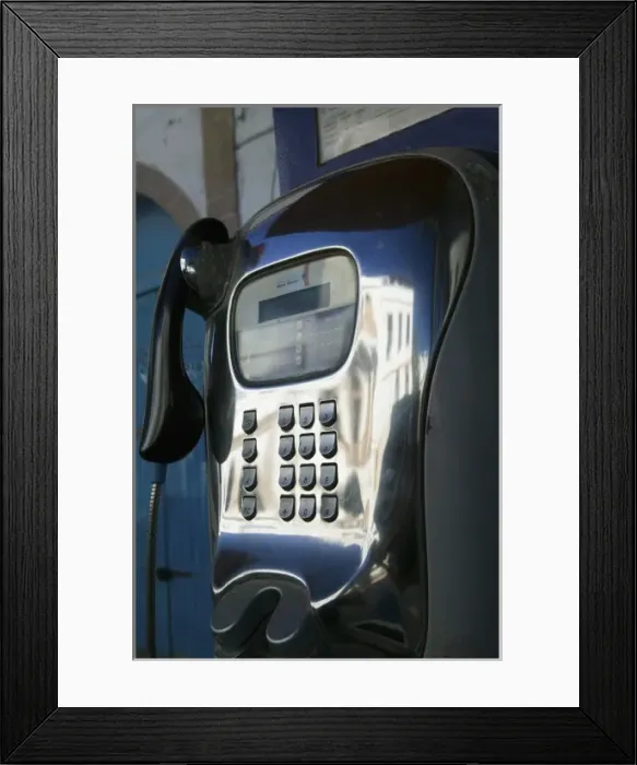 Framed Print : MOROCCO, Atlantic Coast, ESSAOUIRA: Moroccan Pay Telephone