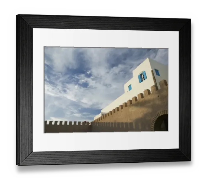 Framed Print : MOROCCO, Atlantic Coast, ESSAOUIRA: Hotel de Tourisme & City Walls Framed Print : MOROCCO, Atlantic Coast, ESSAOUIRA: Hotel de Tourisme & City Walls