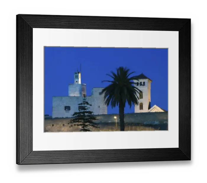 Framed Print : MOROCCO, Atlantic Coast, EL, JADIDA: Cite Portugaise  /  Portuguese Fortress, Evening View