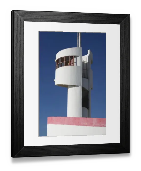 Framed Print : MOROCCO, Atlantic Coast, CASABLANCA (AIN DIAB): Along AIN DIAB Beach / Lifeguard Tower Framed Print : MOROCCO, Atlantic Coast, CASABLANCA (AIN DIAB): Along AIN DIAB Beach / Lifeguard Tower