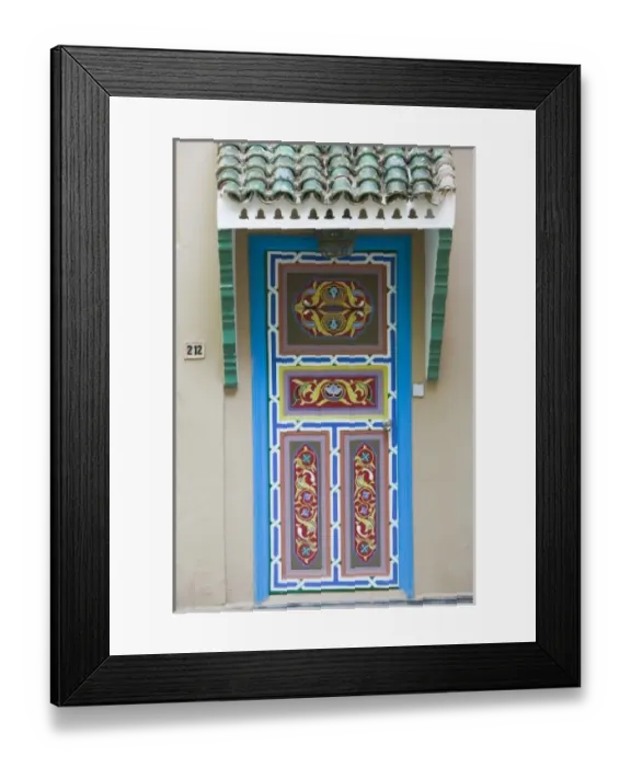 Framed Print : MOROCCO, Souss Valley, TAROUDANT: Courtyard View of the Hotel Palais Salam Palace Doorway Framed Print : MOROCCO, Souss Valley, TAROUDANT: Courtyard View of the Hotel Palais Salam Palace Doorway