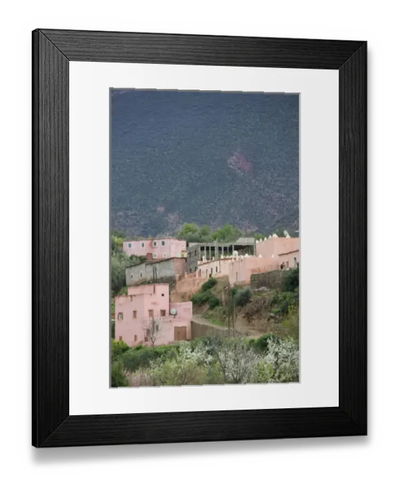 Framed Print : MOROCCO, Tizi, N, Test Pass Road, OUIRGANE: Old Moroccan Mountain Village Framed Print : MOROCCO, Tizi, N, Test Pass Road, OUIRGANE: Old Moroccan Mountain Village