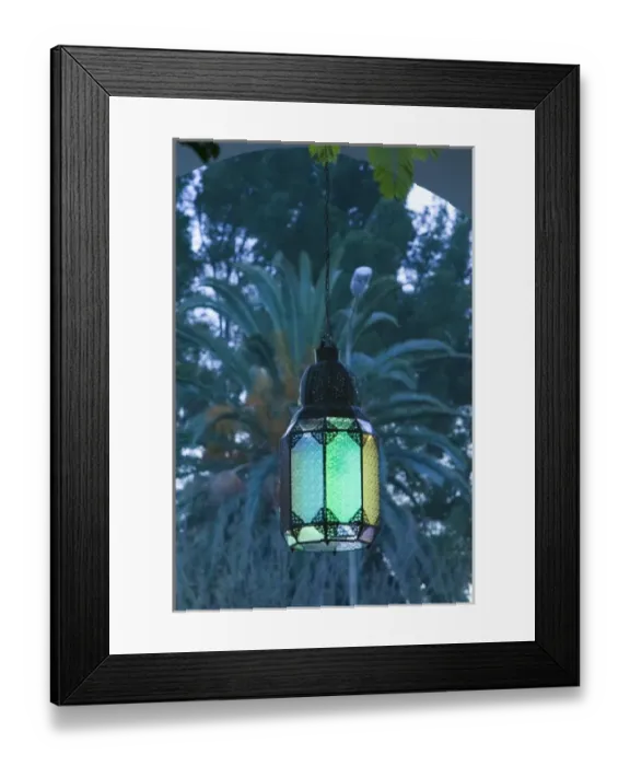 Framed Print : MOROCCO, Souss Valley, TAROUDANT: Hotel Palais Salam Palace, Entrance Light  /  Morning