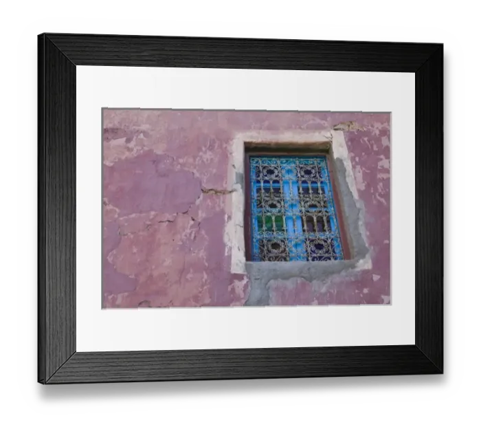 Framed Print : MOROCCO, Anti Atlas, TAFRAOUTE Area: ADAI, Pink Wall and Window Framed Print : MOROCCO, Anti Atlas, TAFRAOUTE Area: ADAI, Pink Wall and Window