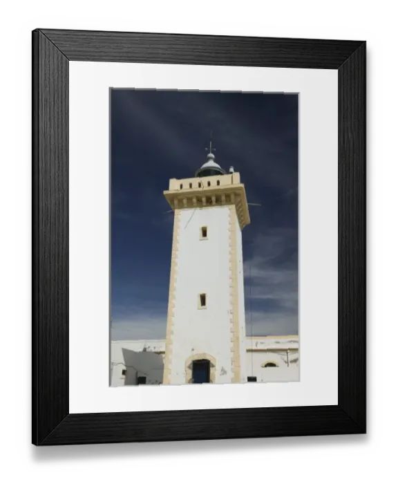 Framed Print : MOROCCO, Atlantic Coast, ESSAOUIRA: Essaouira Lighthouse Framed Print : MOROCCO, Atlantic Coast, ESSAOUIRA: Essaouira Lighthouse