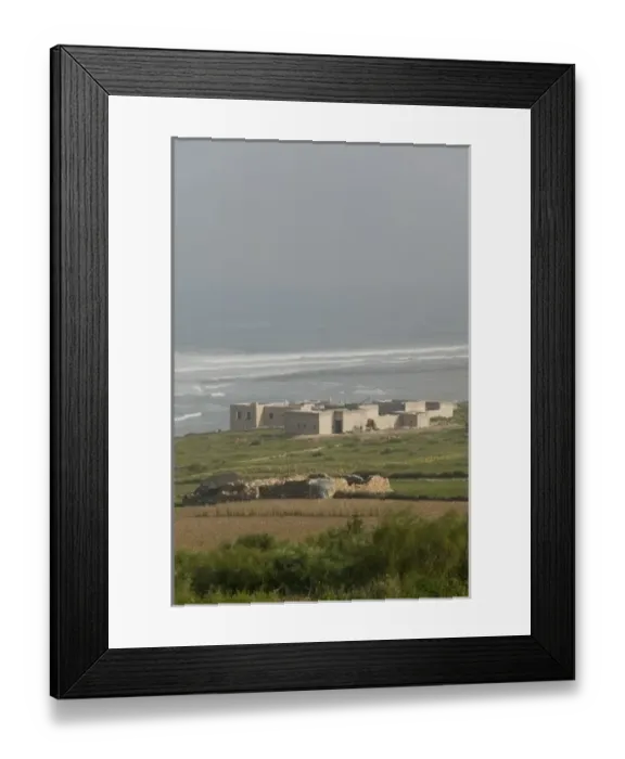 Framed Print : MOROCCO, Atlantic Coast, EL, MEHATTAT: Atlantic Shoreline View / Morning Framed Print : MOROCCO, Atlantic Coast, EL, MEHATTAT: Atlantic Shoreline View / Morning