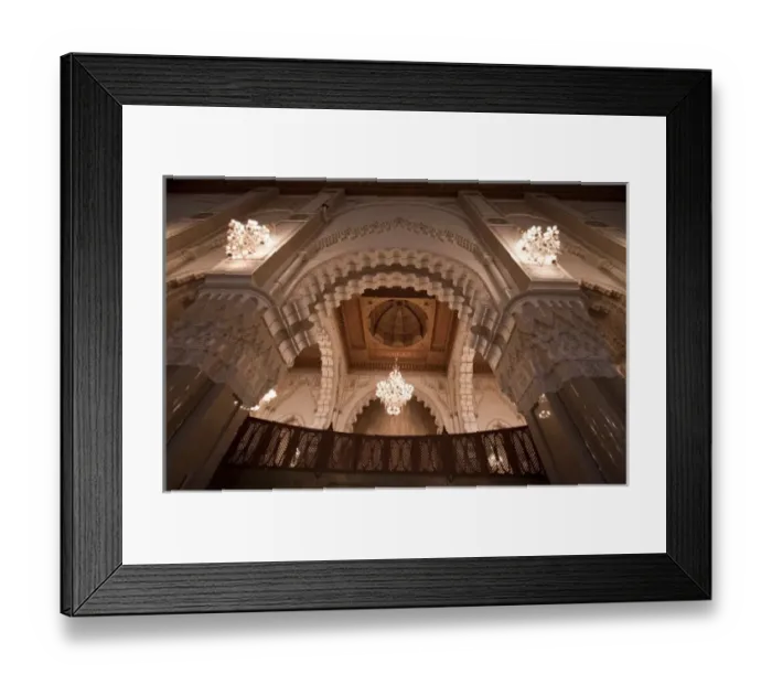 Framed Print : Al-Hassan II mosque, Casablanca, Morocco
