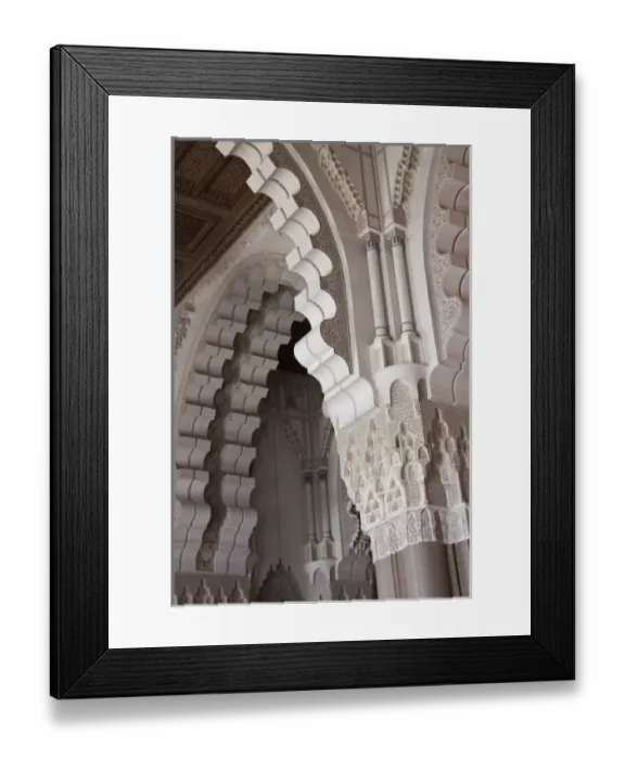 Framed Print : Al-Hassan II mosque, Casablanca, Morocco Framed Print : Al-Hassan II mosque, Casablanca, Morocco