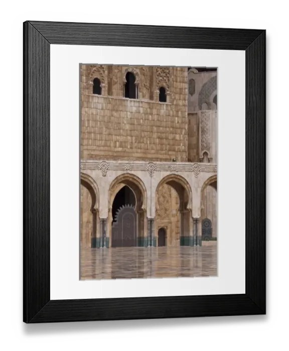Framed Print : Al-Hassan II mosque, Casablanca, Morocco