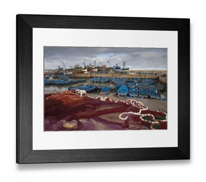Framed Print : Fishing boats, Essaouira, Morocco Framed Print : Fishing boats, Essaouira, Morocco