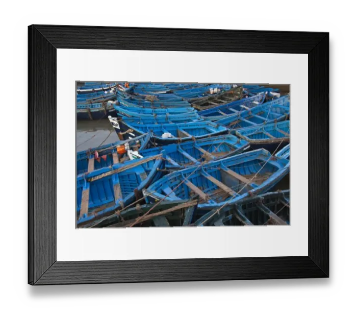 Framed Print : Fishing boats, Essaouira, Morocco
