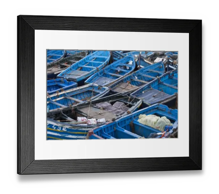 Framed Print : Fishing boats, Essaouira, Morocco Framed Print : Fishing boats, Essaouira, Morocco