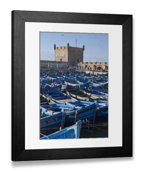 Framed Print : Fishing boats, Essaouira, Morocco Framed Print : Fishing boats, Essaouira, Morocco