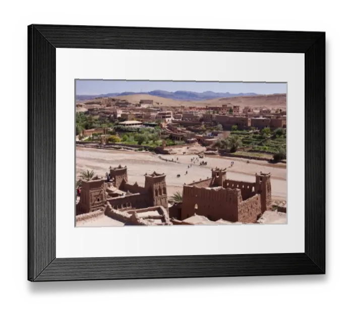 Framed Print : Fortified city of Ait Benhaddou, Morocco Framed Print : Fortified city of Ait Benhaddou, Morocco