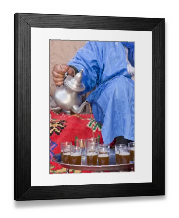 Framed Print : Tea ceremony, Ait Ben Moro, Ouarzazate, Morocco Framed Print : Tea ceremony, Ait Ben Moro, Ouarzazate, Morocco