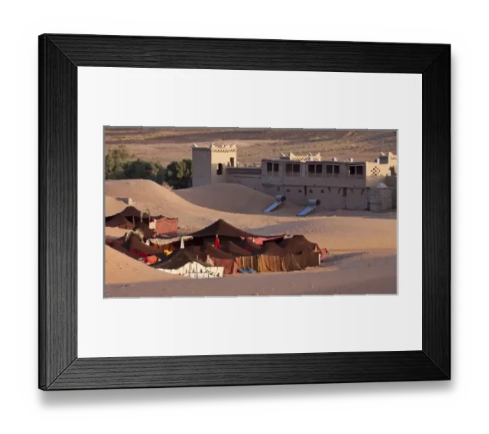 Framed Print : Tent camp, Sahara desert, Merzouga, Morocco Framed Print : Tent camp, Sahara desert, Merzouga, Morocco