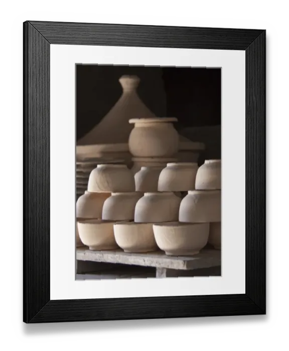 Framed Print : Pottery, Fes, Morocco Framed Print : Pottery, Fes, Morocco