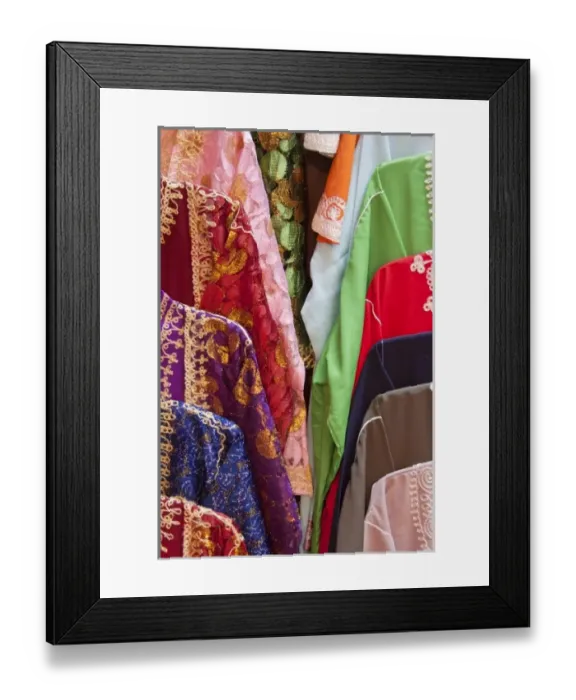 Framed Print : Caftans, Fes medina, Morocco Framed Print : Caftans, Fes medina, Morocco
