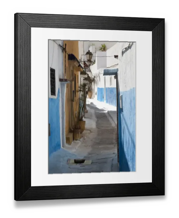 Framed Print : Rabat neighborhood, Morocco Framed Print : Rabat neighborhood, Morocco