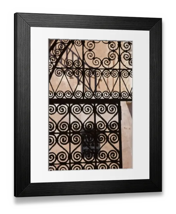 Framed Print : Iron gate detail, Rabat medina, Morocco Framed Print : Iron gate detail, Rabat medina, Morocco