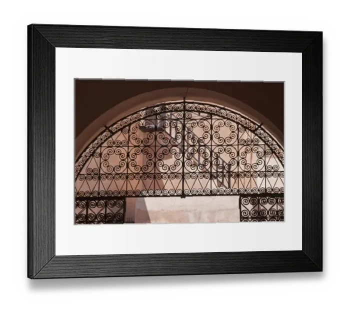 Framed Print : Iron gate detail, Rabat medina, Morocco